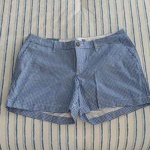 Old Navy blue and white gingham shorts